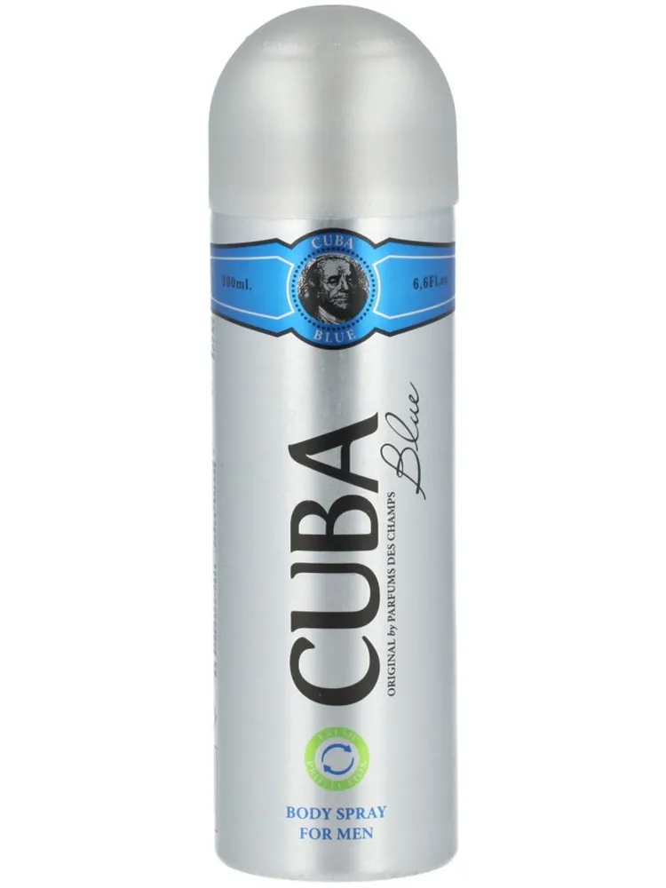 Дезодорант Cuba мужской Blue Men, 200 мл