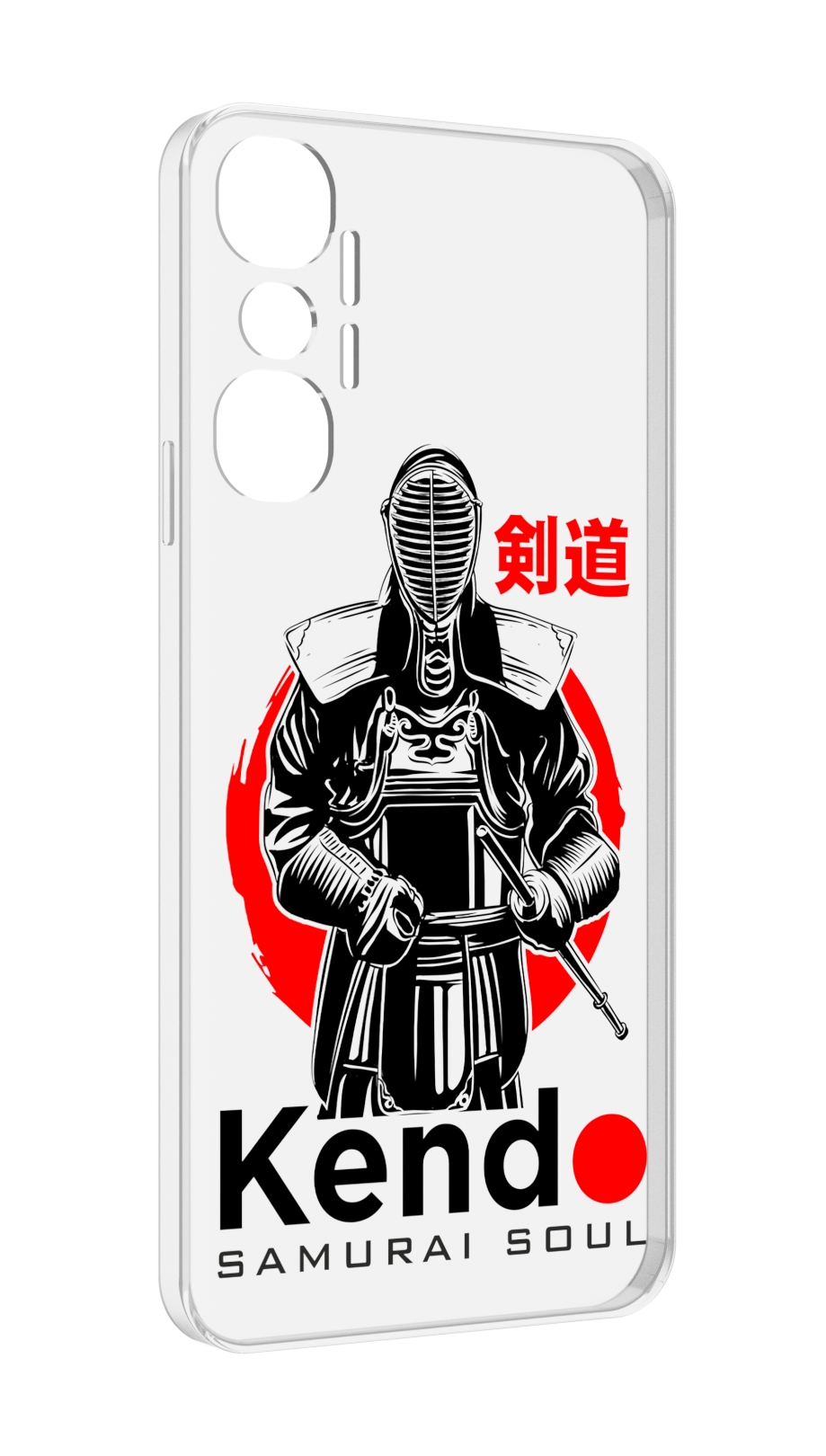 

Чехол MyPads рисованый самурай для Infinix Hot 20 4G, Прозрачный, Tocco