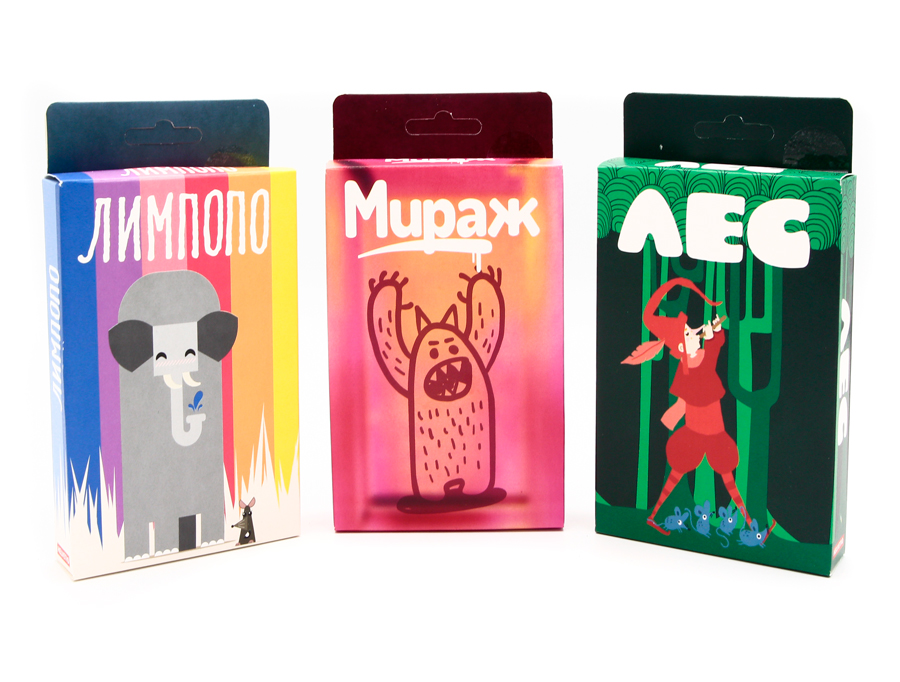 

Набор из 3 игр: лес, мираж, лимпопо