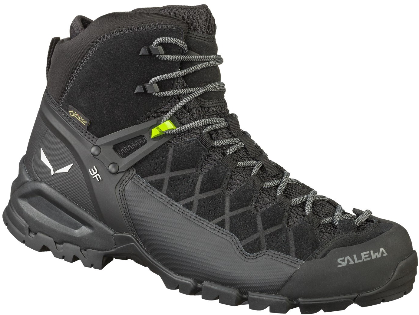 фото Ботинки salewa ms alp trainer mid gtx black/black (uk:10,5)