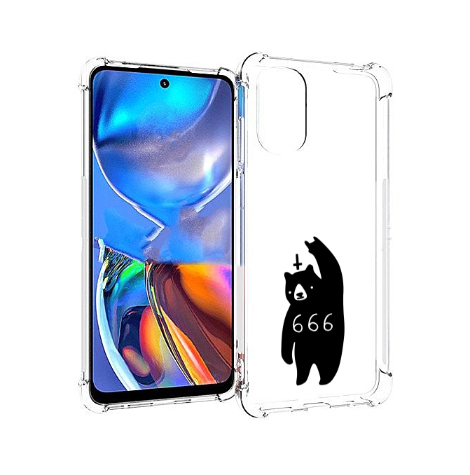 

Чехол MyPads медведь 666 для Motorola Moto E32, Прозрачный, Tocco