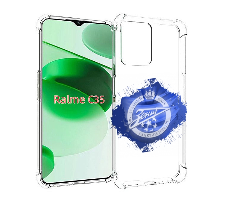 

Чехол MyPads фк зенит 1 мужской для Realme C35 / Narzo 50A Prime, Прозрачный, Tocco