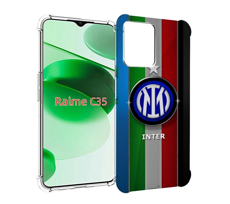 

Чехол MyPads фк интер милан для Realme C35 / Narzo 50A Prime, Прозрачный, Tocco