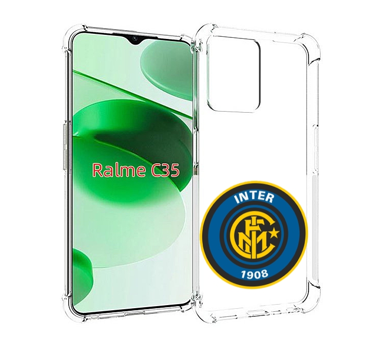 

Чехол MyPads фк интер мужской для Realme C35 / Narzo 50A Prime, Прозрачный, Tocco