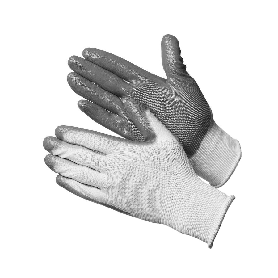 Перчатки нейлоновые с нитриловым покрытием 3 пары перчатки skrab х б с нитриловым гладким покрытием манжета 10 xl 27671