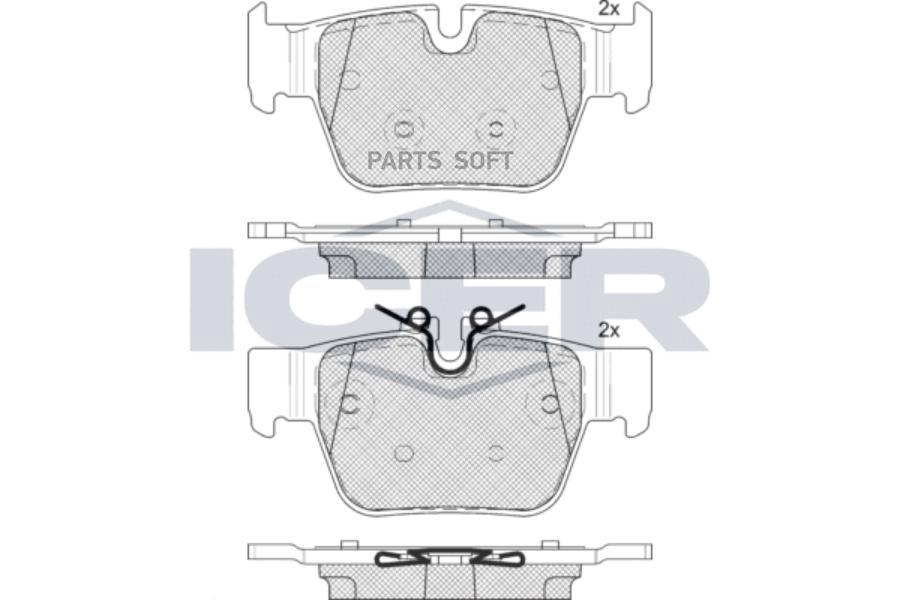 

Колодки дисковые задние bmw f45/f46/x1/i01, mini clubman(f54)/countryman(f60) 12>