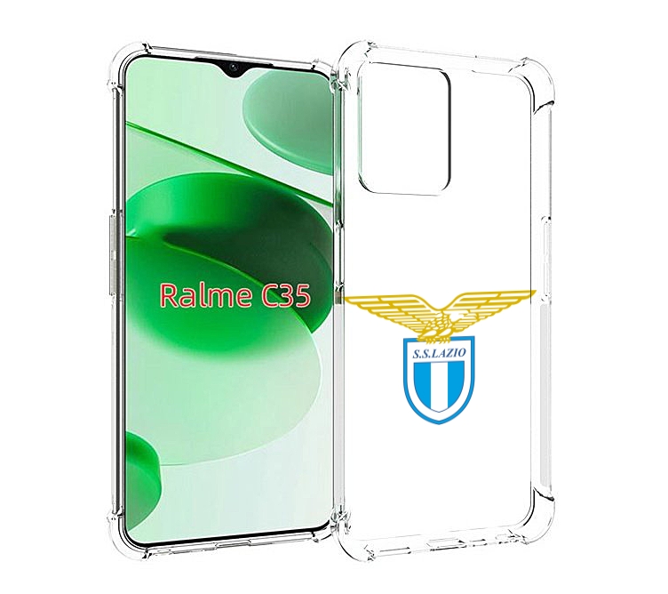 

Чехол MyPads фк лацио для Realme C35 / Narzo 50A Prime, Прозрачный, Tocco