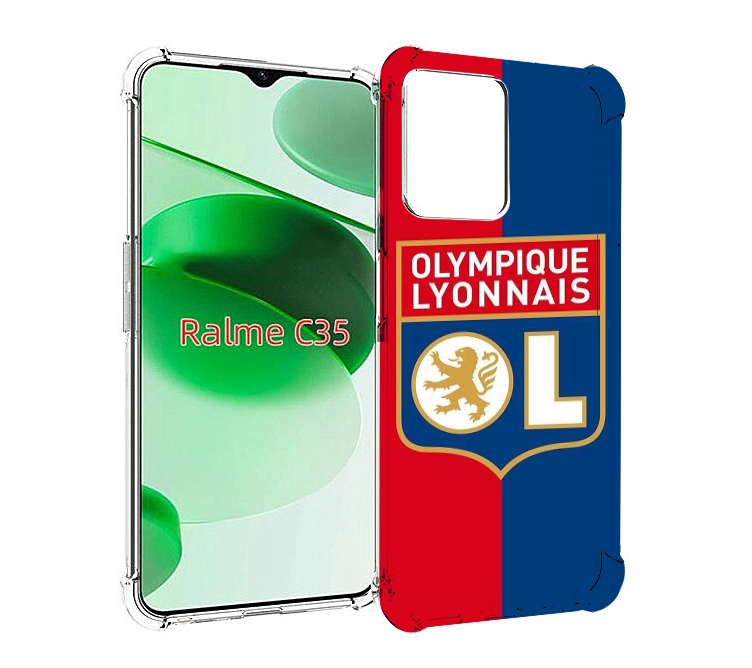 

Чехол MyPads фк лион эмблема для Realme C35 / Narzo 50A Prime, Прозрачный, Tocco