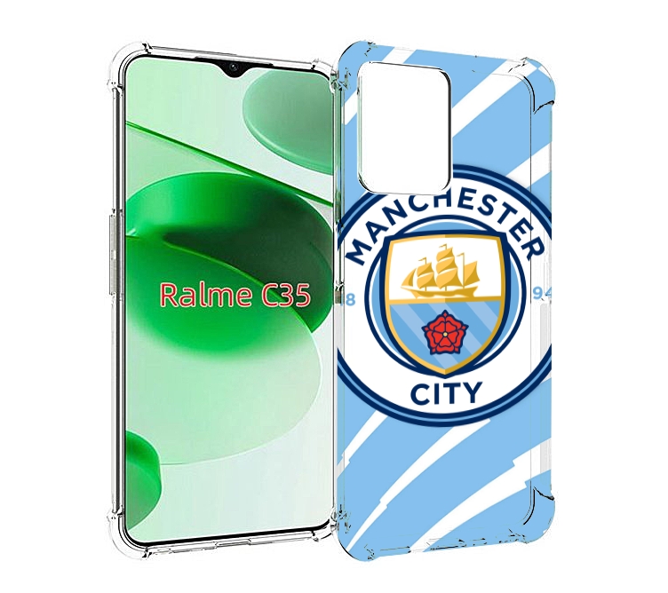 

Чехол MyPads фк манчестер сити для Realme C35 / Narzo 50A Prime, Прозрачный, Tocco