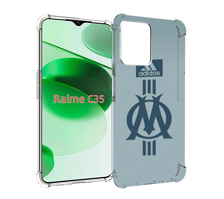 

Чехол MyPads фк марсель для Realme C35 / Narzo 50A Prime, Прозрачный, Tocco