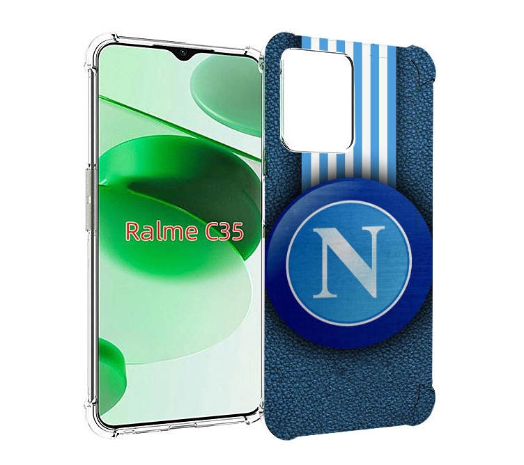 

Чехол MyPads фк наполи мужской для Realme C35 / Narzo 50A Prime, Прозрачный, Tocco