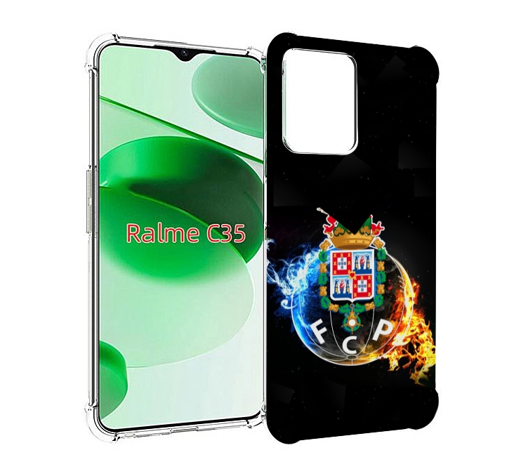 

Чехол MyPads фк порту для Realme C35 / Narzo 50A Prime, Прозрачный, Tocco