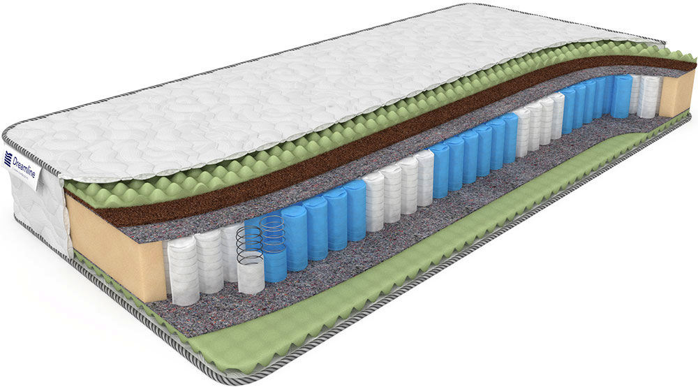 

Матрас Dreamline Smart Zone Mix Foam 160х205, Белый, Mix Foam Smart Zone