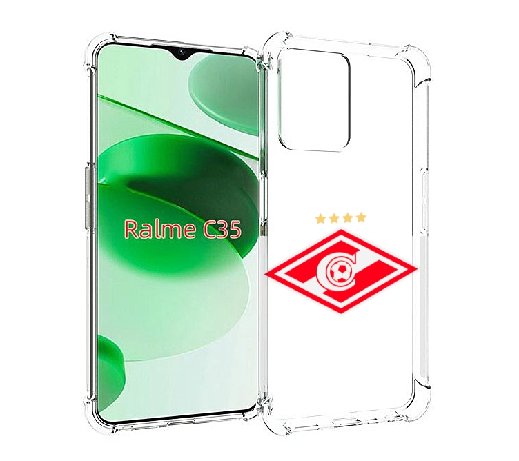 

Чехол MyPads фк спартак 1 для Realme C35 / Narzo 50A Prime, Прозрачный, Tocco