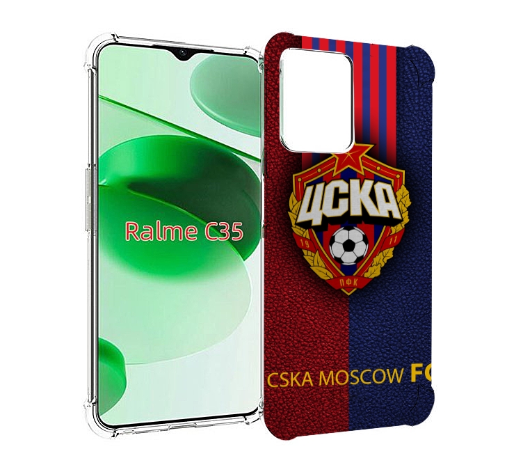 

Чехол MyPads фк цска для Realme C35 / Narzo 50A Prime, Прозрачный, Tocco