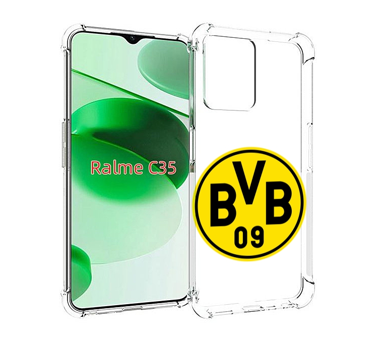 

Чехол MyPads фк-боруссия для Realme C35 / Narzo 50A Prime, Прозрачный, Tocco