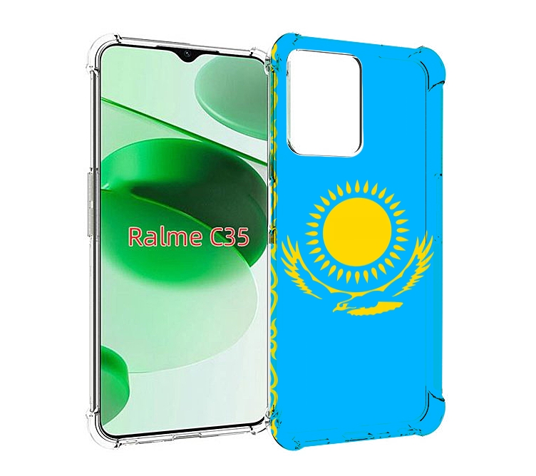 

Чехол MyPads флаг Казахстана-1 для Realme C35 / Narzo 50A Prime, Прозрачный, Tocco