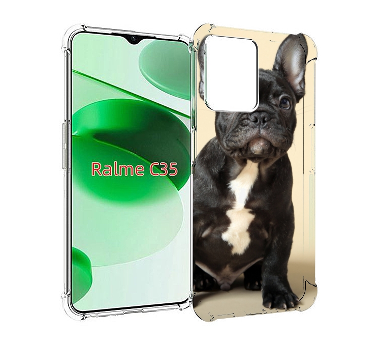 

Чехол MyPads французскии бульдог для Realme C35 / Narzo 50A Prime, Прозрачный, Tocco