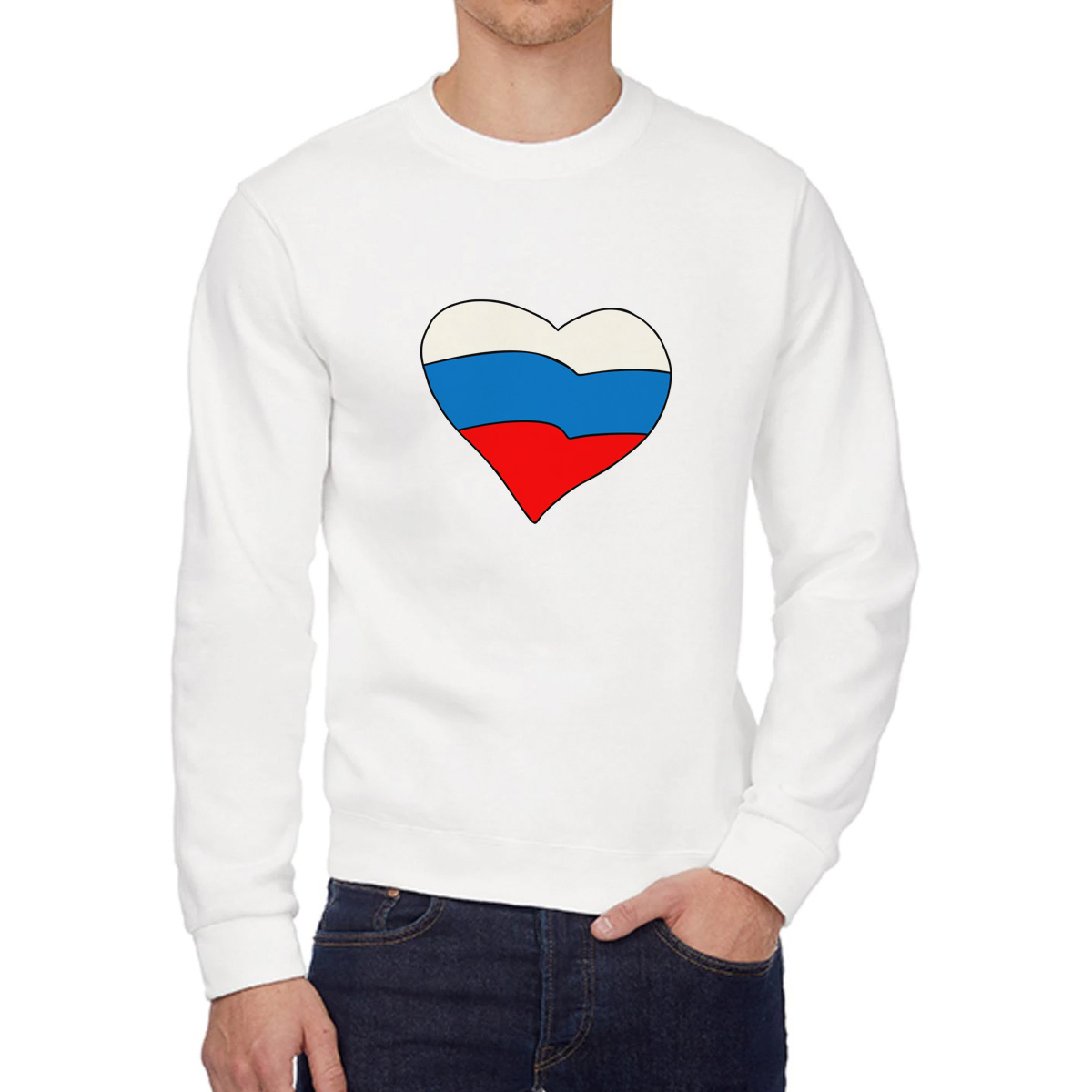 

Свитшот унисекс CoolPodarok W0501675 белый 58 RU, W0501675