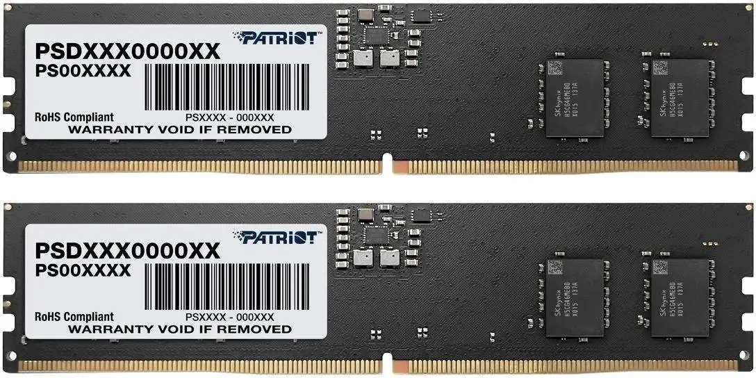 

Оперативная память Patriot Memory PSD516G4800K (PSD516G4800K), DDR5 2x8Gb, 4800MHz, PSD516G4800K