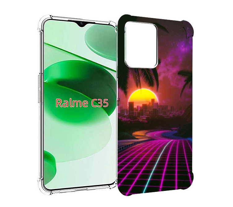 

Чехол MyPads хотлайнмайами 2 для Realme C35 / Narzo 50A Prime, Прозрачный, Tocco