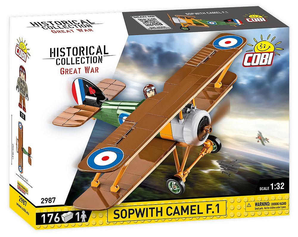 Конструктор COBI Британский истребитель Sopwith Camel F.1, арт.2987