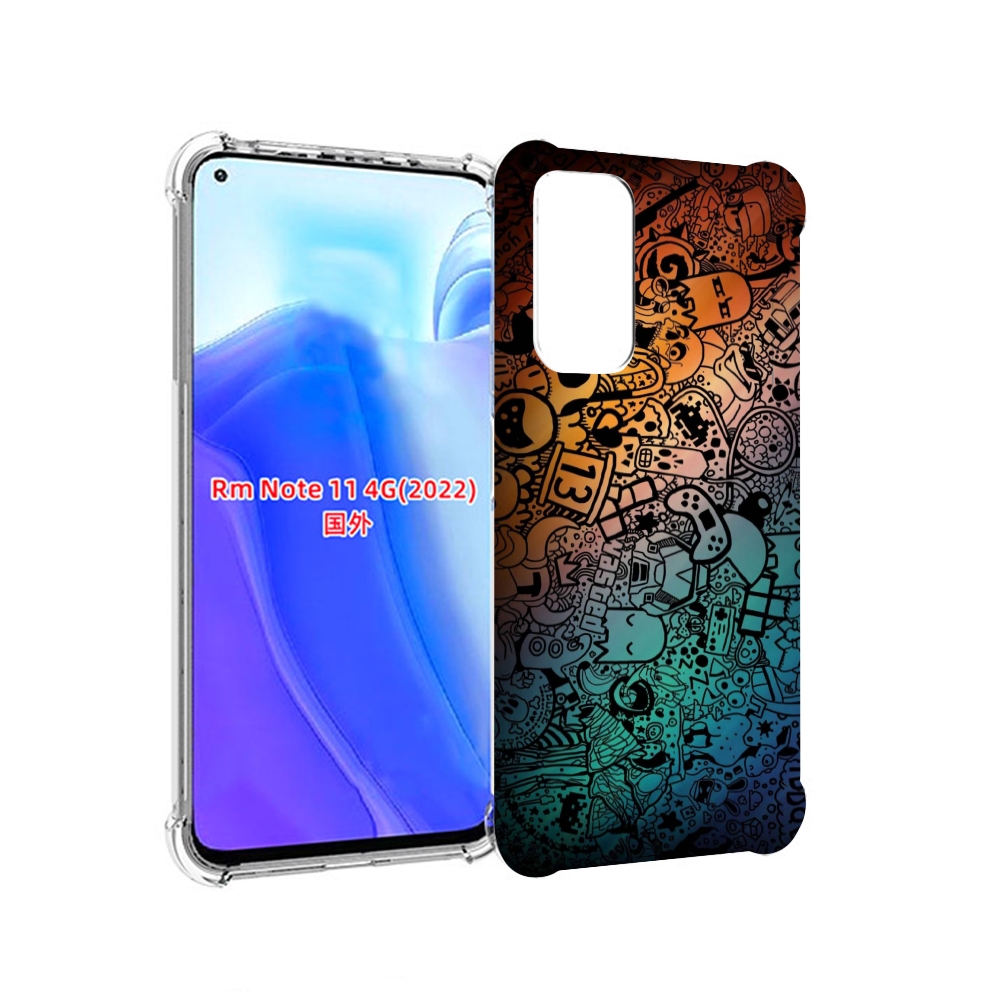

Чехол MyPads стикеты в тени для Xiaomi Redmi Note 11 4G ( Глобальная версия ), Tocco