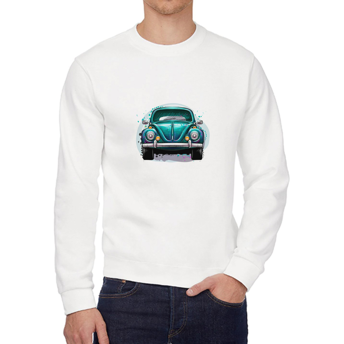 

Свитшот унисекс CoolPodarok W0501677 белый 56 RU, W0501677