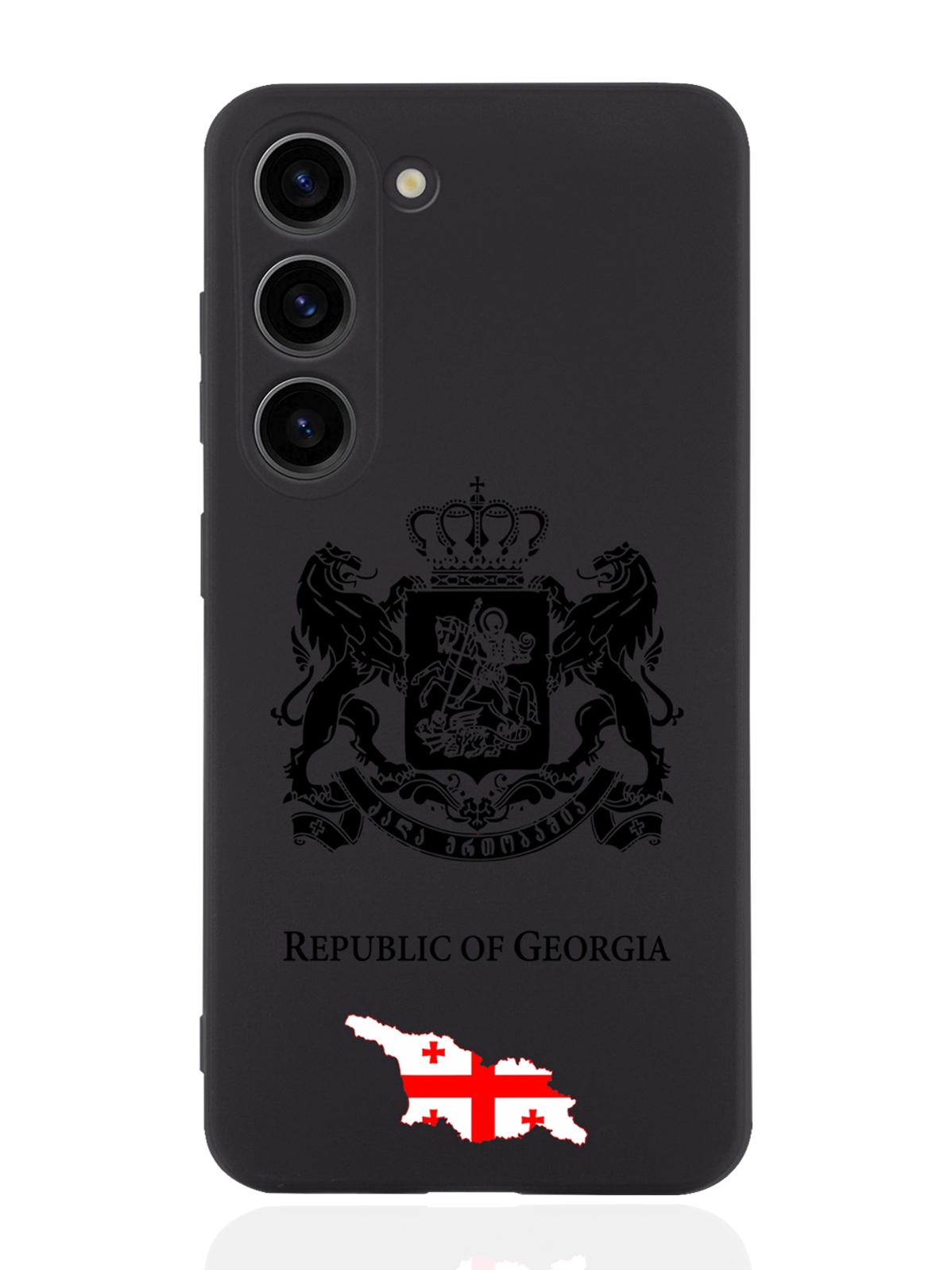 

Чехол SignumCase для Samsung Galaxy S23 Черный лаковый Герб Грузии черный