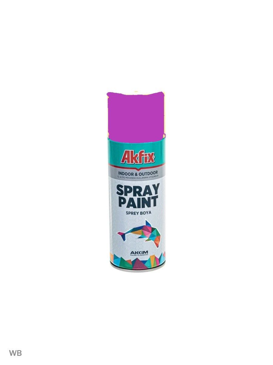 фото Акриловая аэрозольная краска akfix spray paint, 400 мл, ral 4005, фиолетовая глянцевая