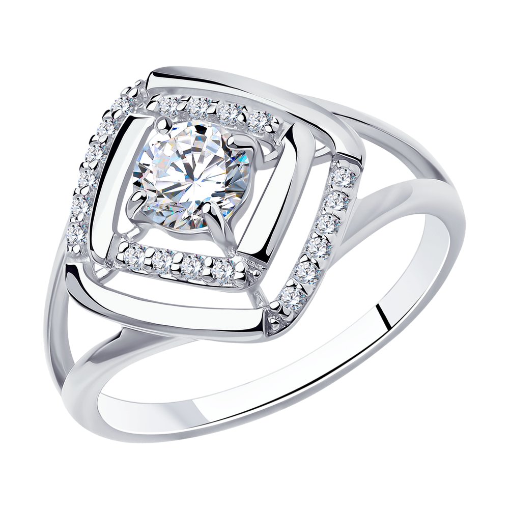 

Кольцо из серебра с фианитом р. . Diamant 94-110-00740-1, 94-110-00740-1