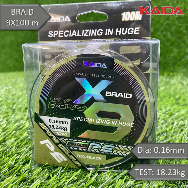

Плетёный шнур KAIDA SPORTS EVOLVED BRAID 9Х100м 0.16мм, Зеленый, SPORTS EVOLVED