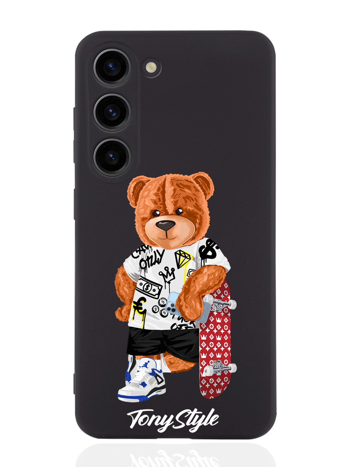 

Чехол Tony Style для Samsung Galaxy S23 Tony Style со скейтом черный, Коричневый;черный;красный
