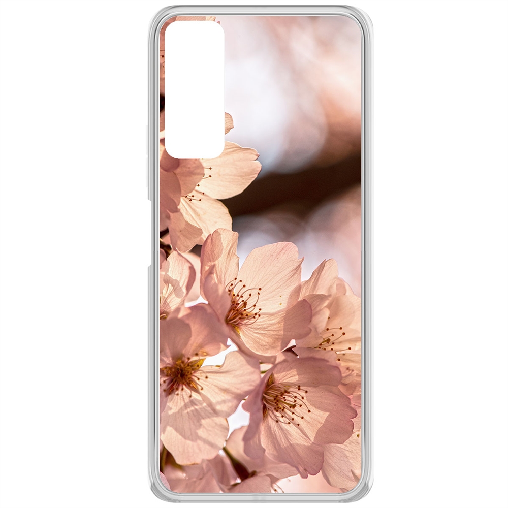 фото Чехол-накладка krutoff clear case ранняя весна для tecno camon 17p