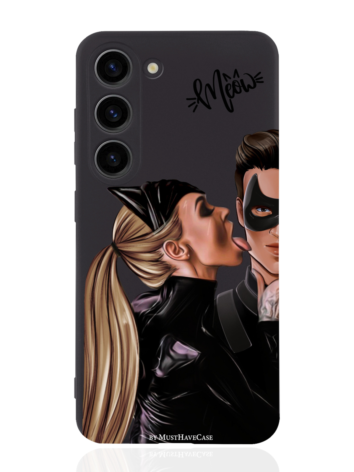 

Чехол MustHaveCase для Samsung Galaxy S23 Кошечка с парнем черный, Коричневый;черный