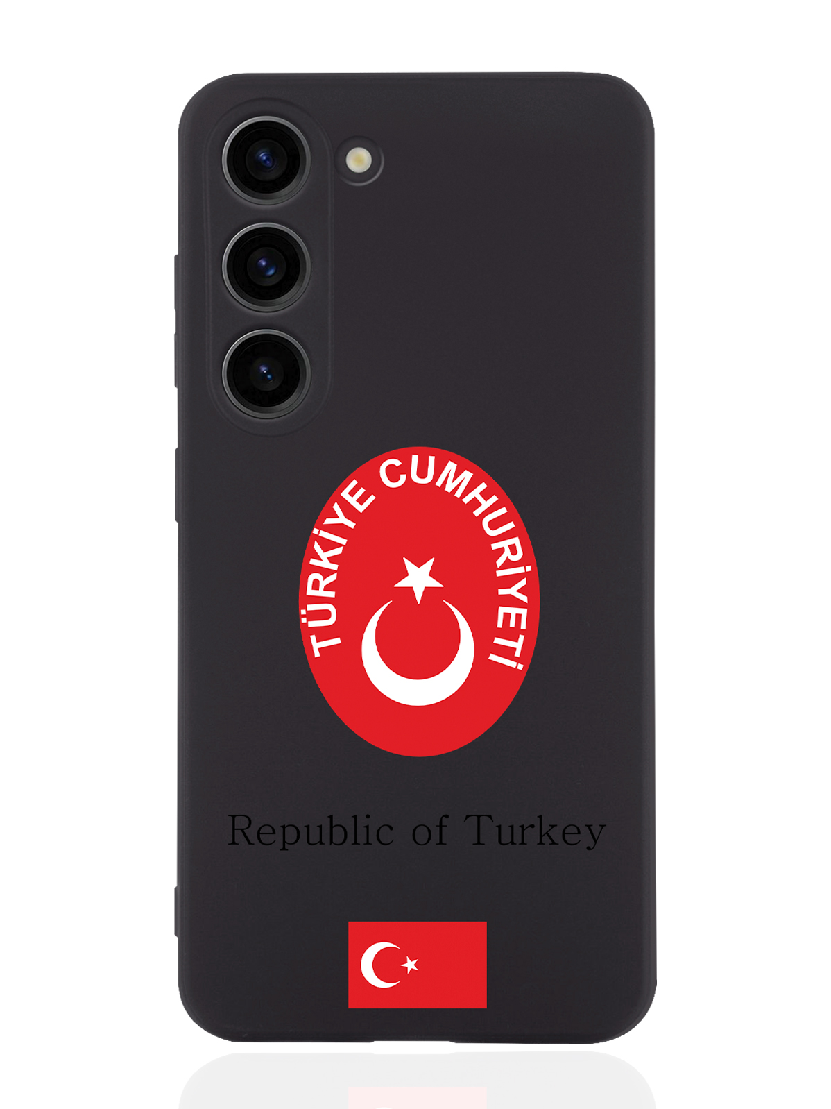 

Чехол SignumCase для Samsung Galaxy S23 Герб Турции черный, Красный;белый;черный