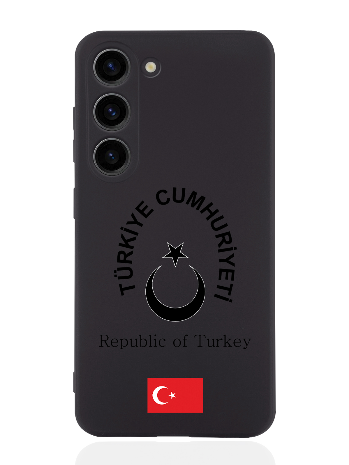 

Чехол SignumCase для Samsung Galaxy S23 Черный лаковый Герб Турции черный