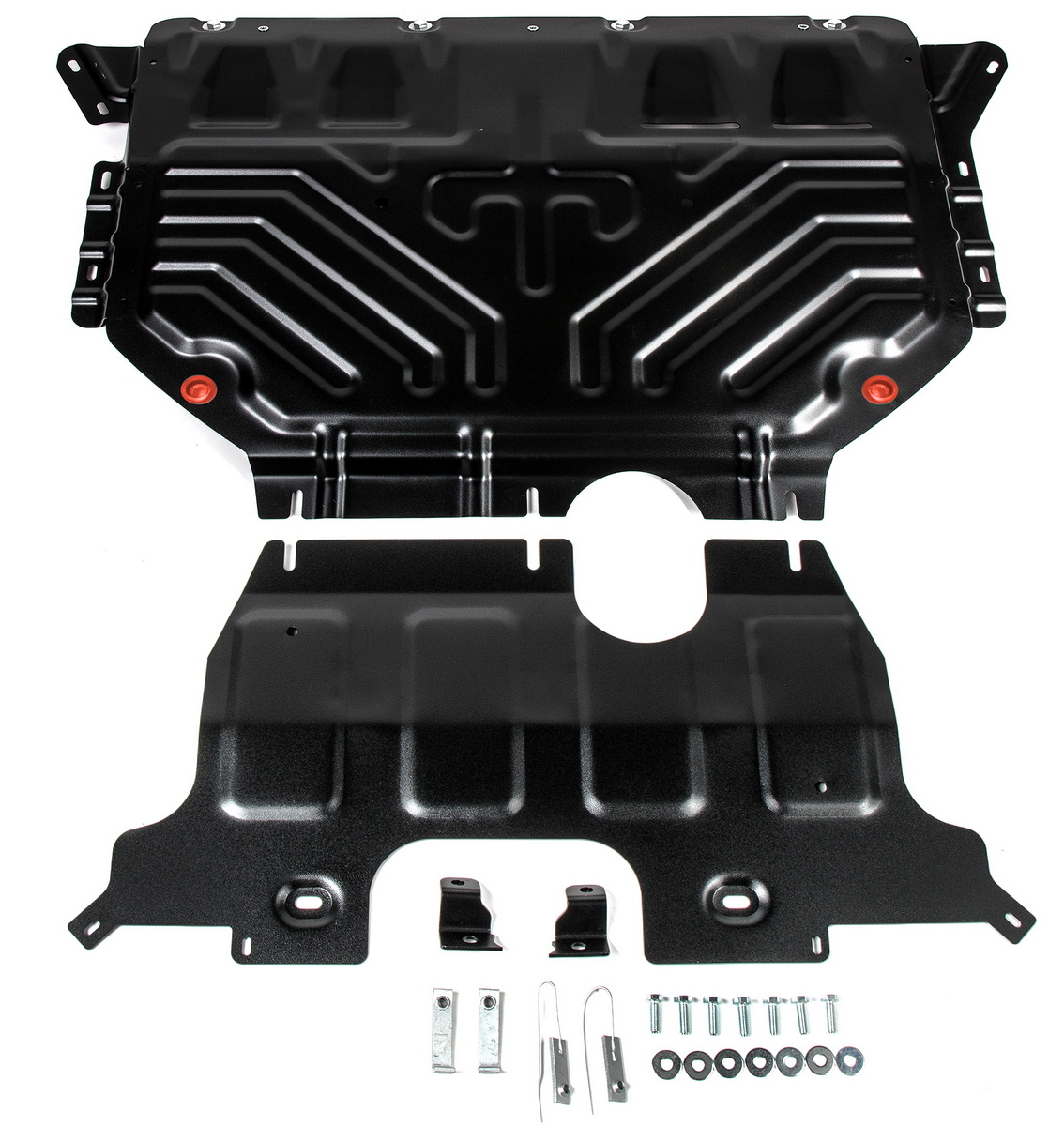 

Защита картера и КПП АвтоБроня Volkswagen Teramont 2017-2020 2021-н.в., 2 ч., 111.05861.2, Черный