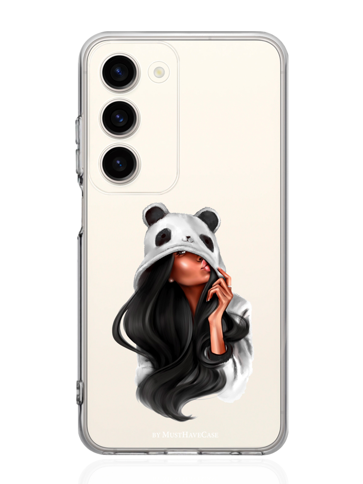 

Чехол MustHaveCase для Samsung Galaxy S23 Panda Girl/ Панда прозрачный, Прозрачный;белый;черный