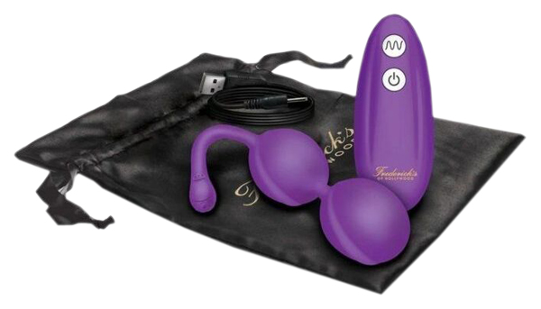 Вагинальные шарики Fredericks Of Hollywood с пультом ДУ фиолетовые