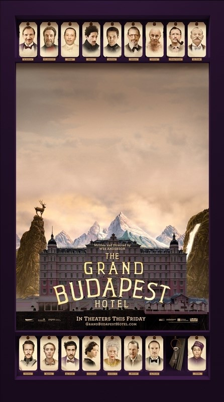 

Постер к фильму "Отель «Гранд Будапешт»" (The Grand Budapest Hotel) 50x70 см