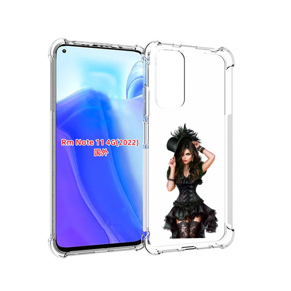 

Чехол MyPads стройная-девушка-в-черном-платье для Xiaomi Redmi Note 11 4G ( Глобальная, Tocco