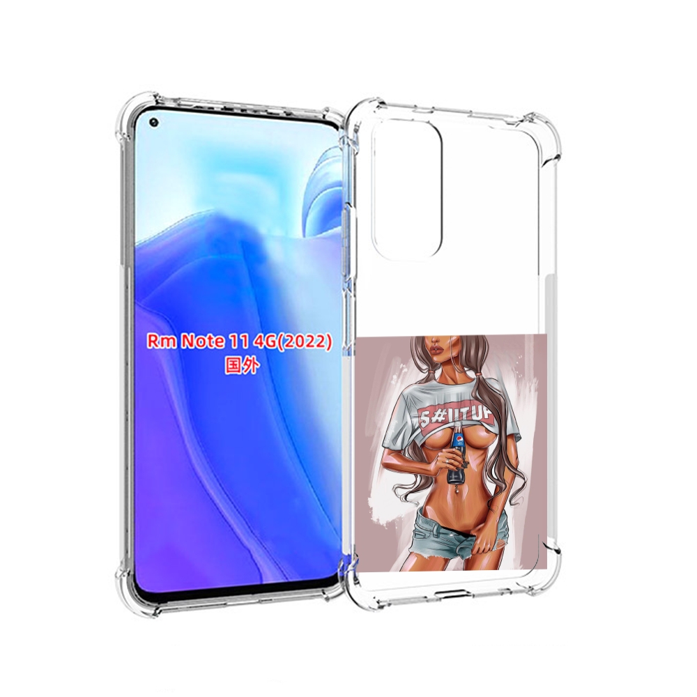 

Чехол MyPads стройная-девушка-с-пепси женский для Xiaomi Redmi Note 11 4G ( Глобальная, Tocco