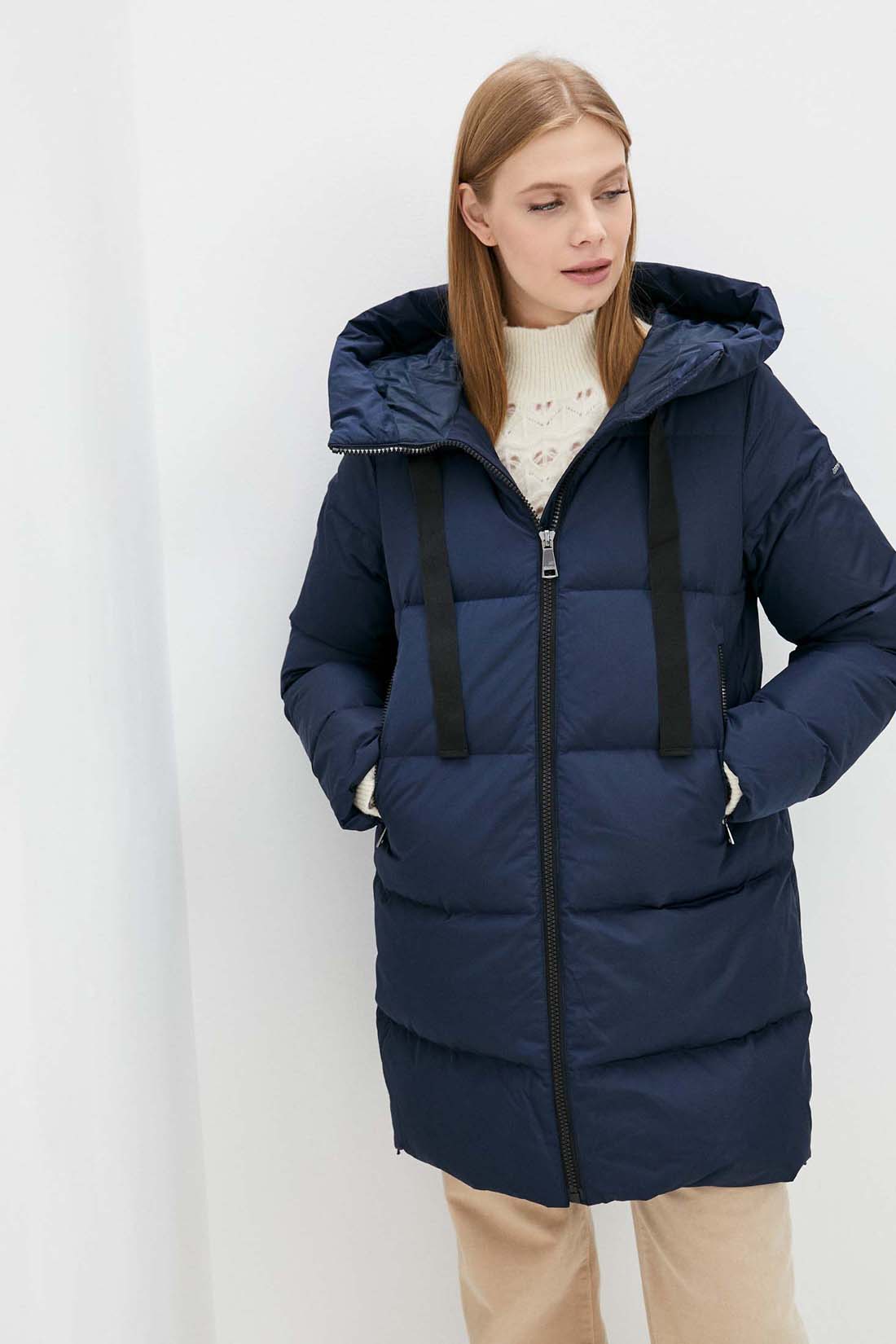 

Пуховик женский Baon B001536 синий XXL, B001536