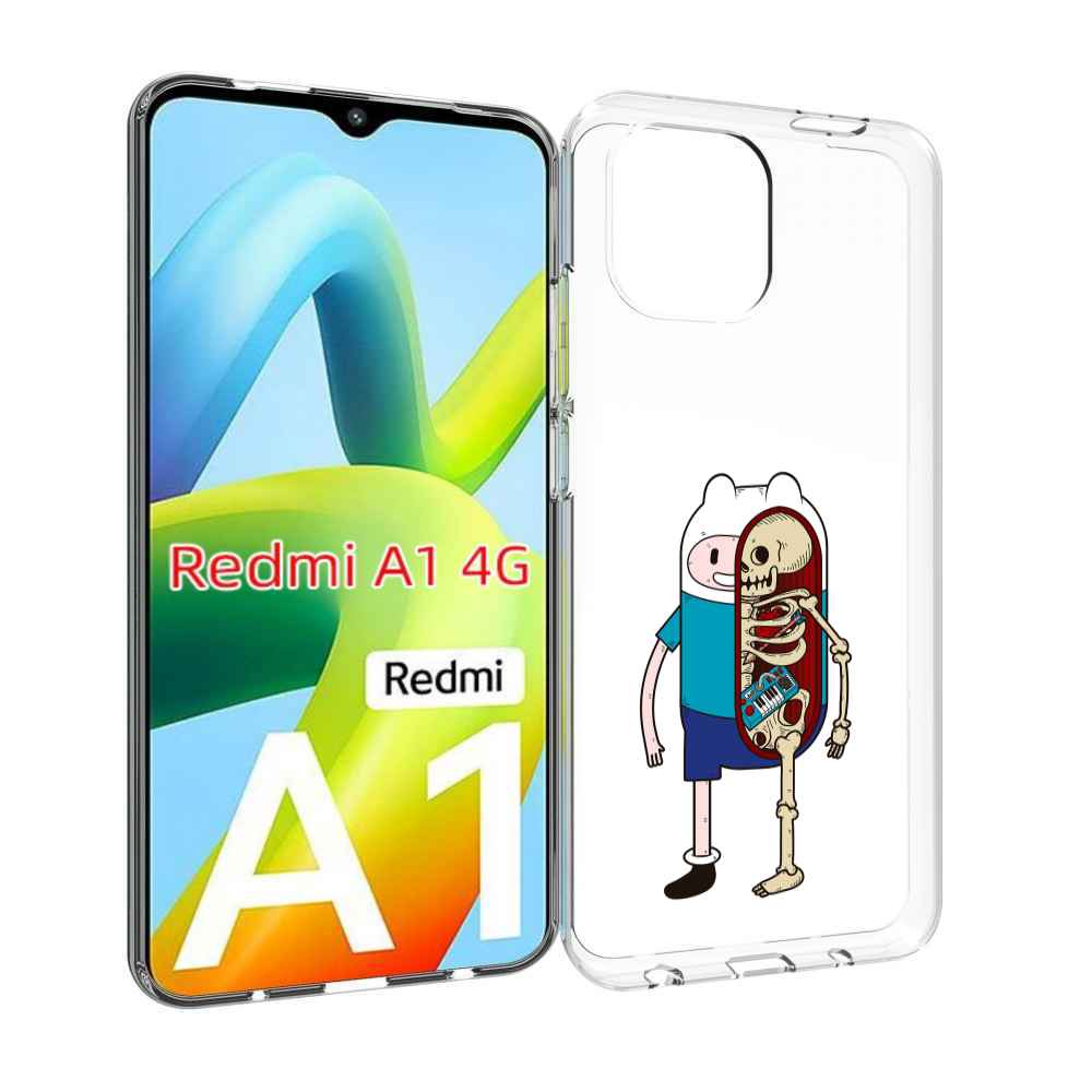 

Чехол MyPads Финн скелет для Xiaomi Redmi A1, Прозрачный, Tocco