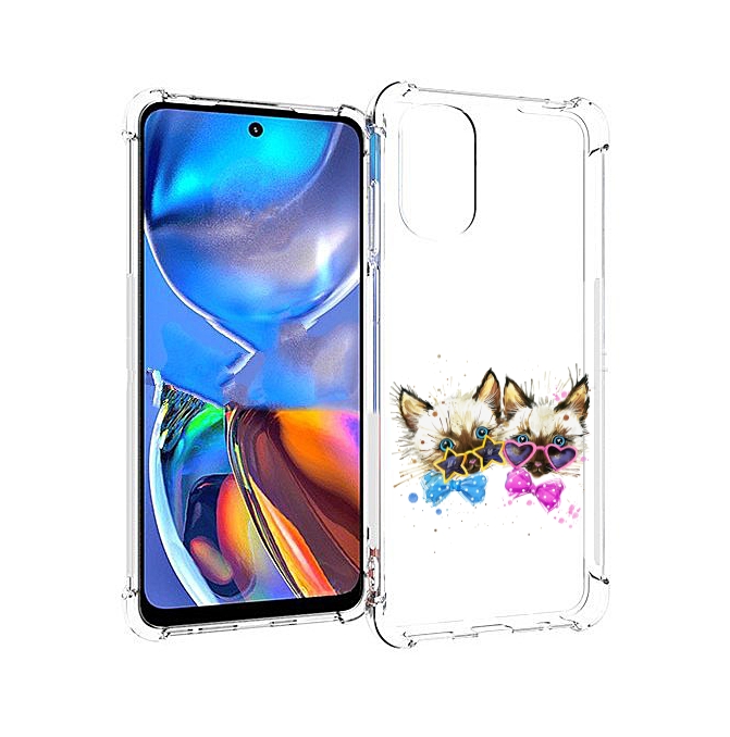 

Чехол MyPads милые котята для Motorola Moto E32, Прозрачный, Tocco