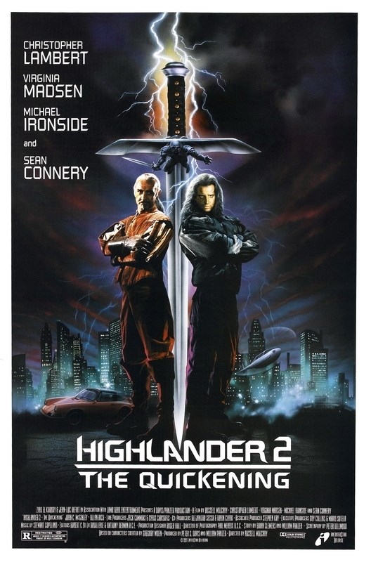 

Постер к фильму "Горец 2: Оживление" (Highlander II The Quickening) A1