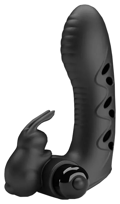 Вибронасадка Baile Vance на палец черная 10 см