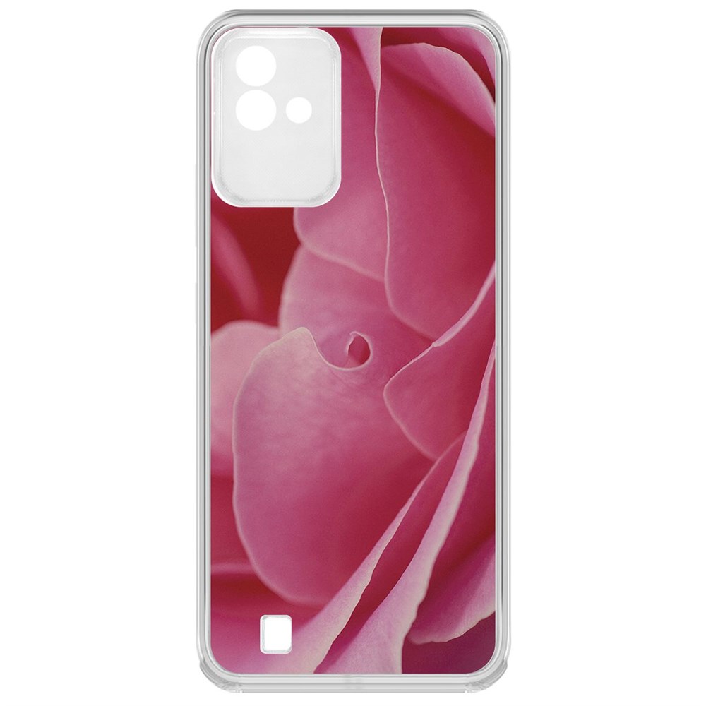 

Чехол-накладка Krutoff Clear Case Лепестки для Realme Narzo 50i