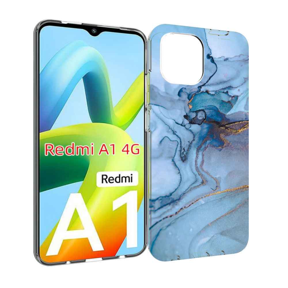 

Чехол MyPads голубой мрамор для Xiaomi Redmi A1, Прозрачный, Tocco